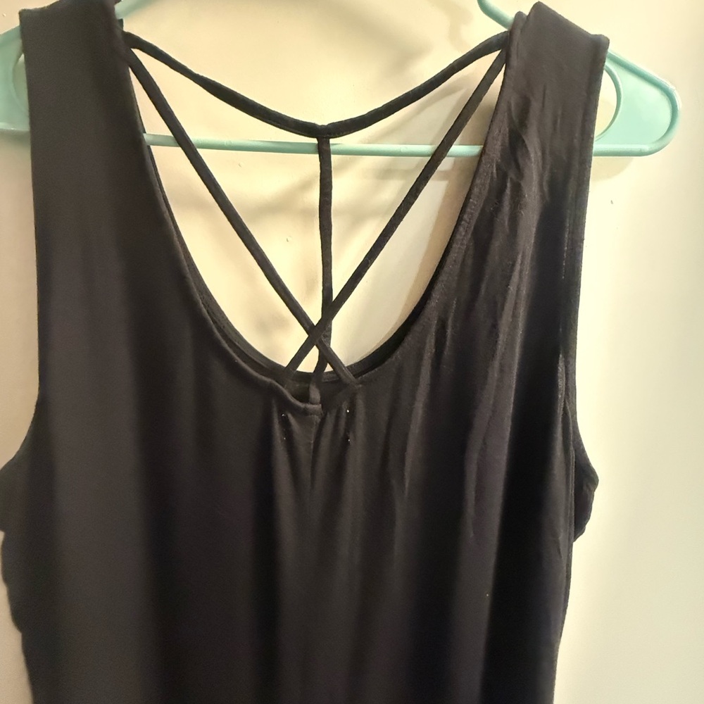 Black Strappy Back Women's Dress
